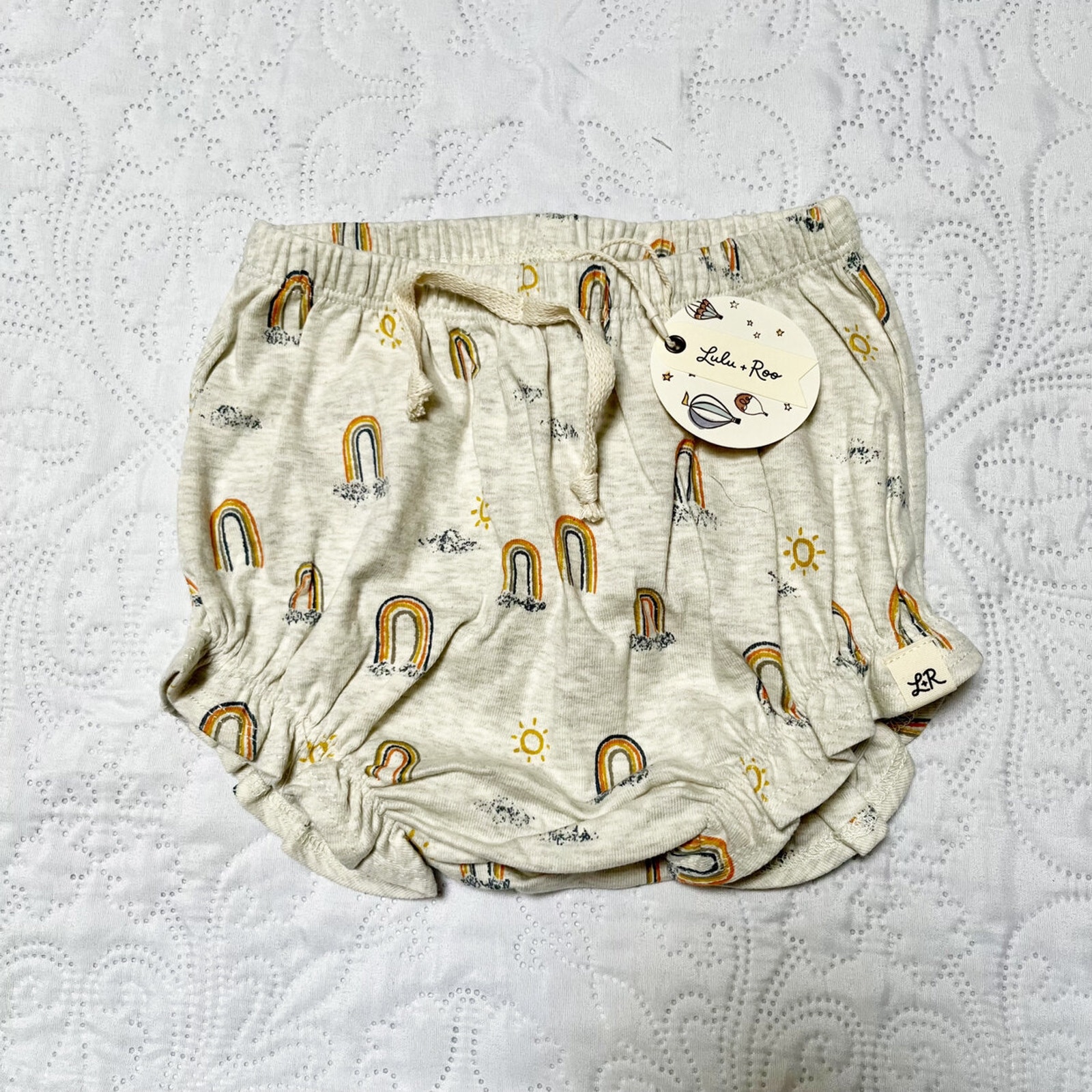 Nwt Lulu + Roo Rainbow Print Ruffle Shorties Size 2/3 — image 2 of 5